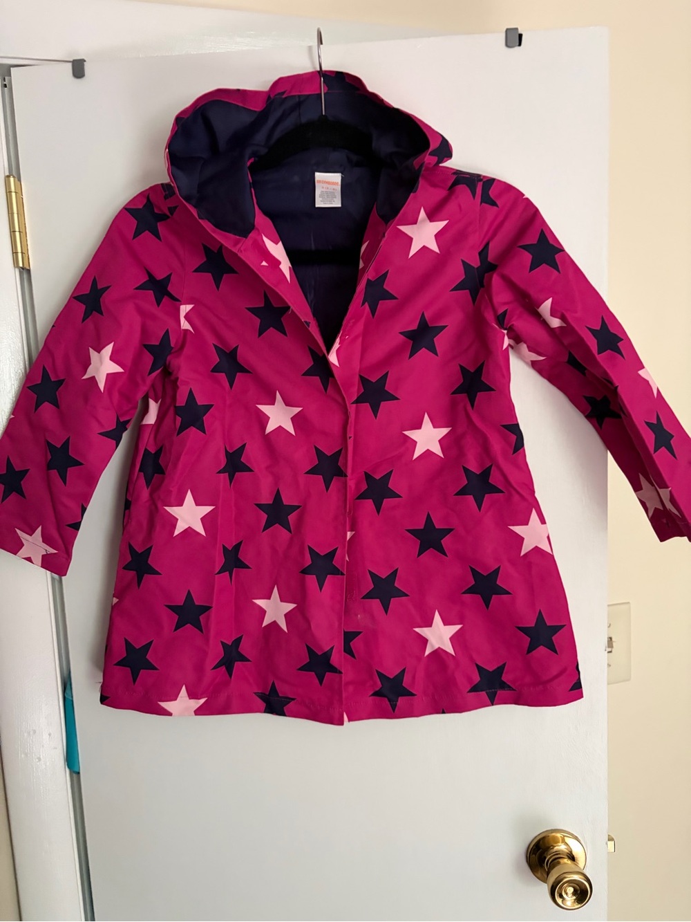 Gymboree Hot Pink Star Hooded Raincoat